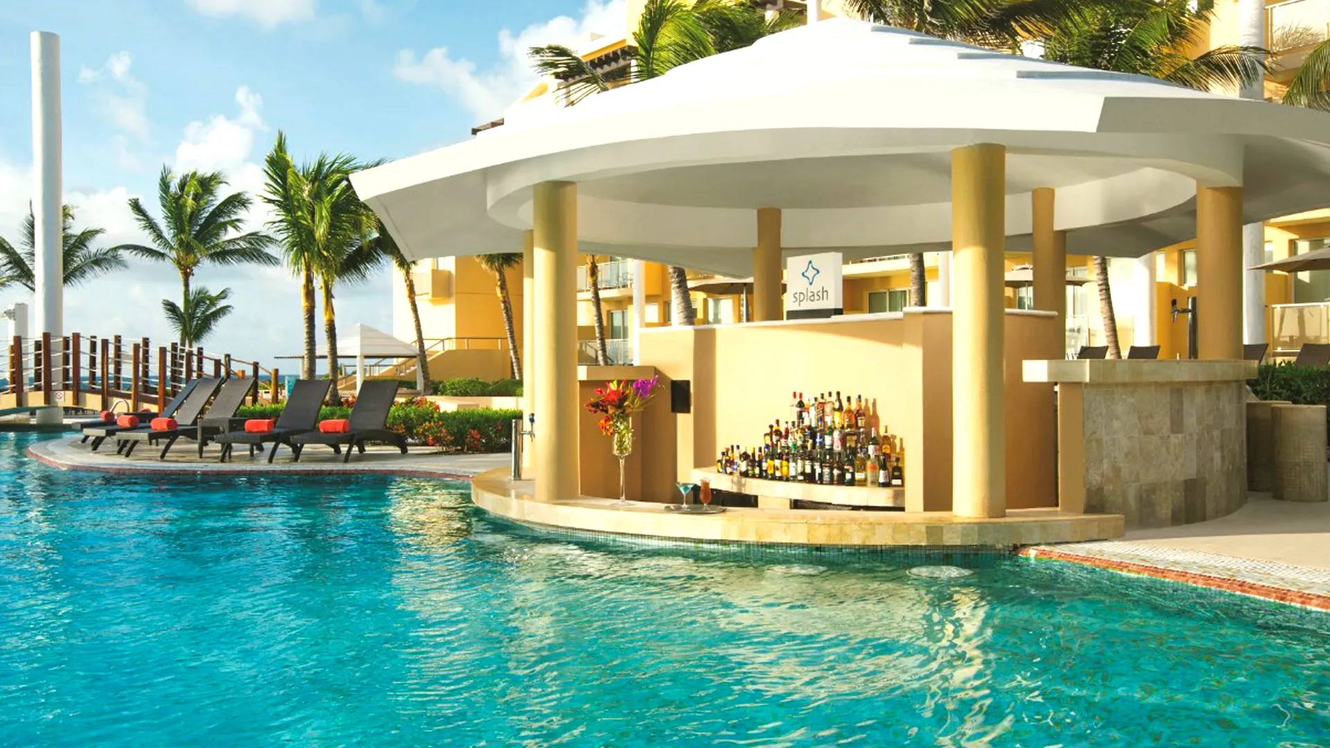 Beach, Pools, and Cabanas