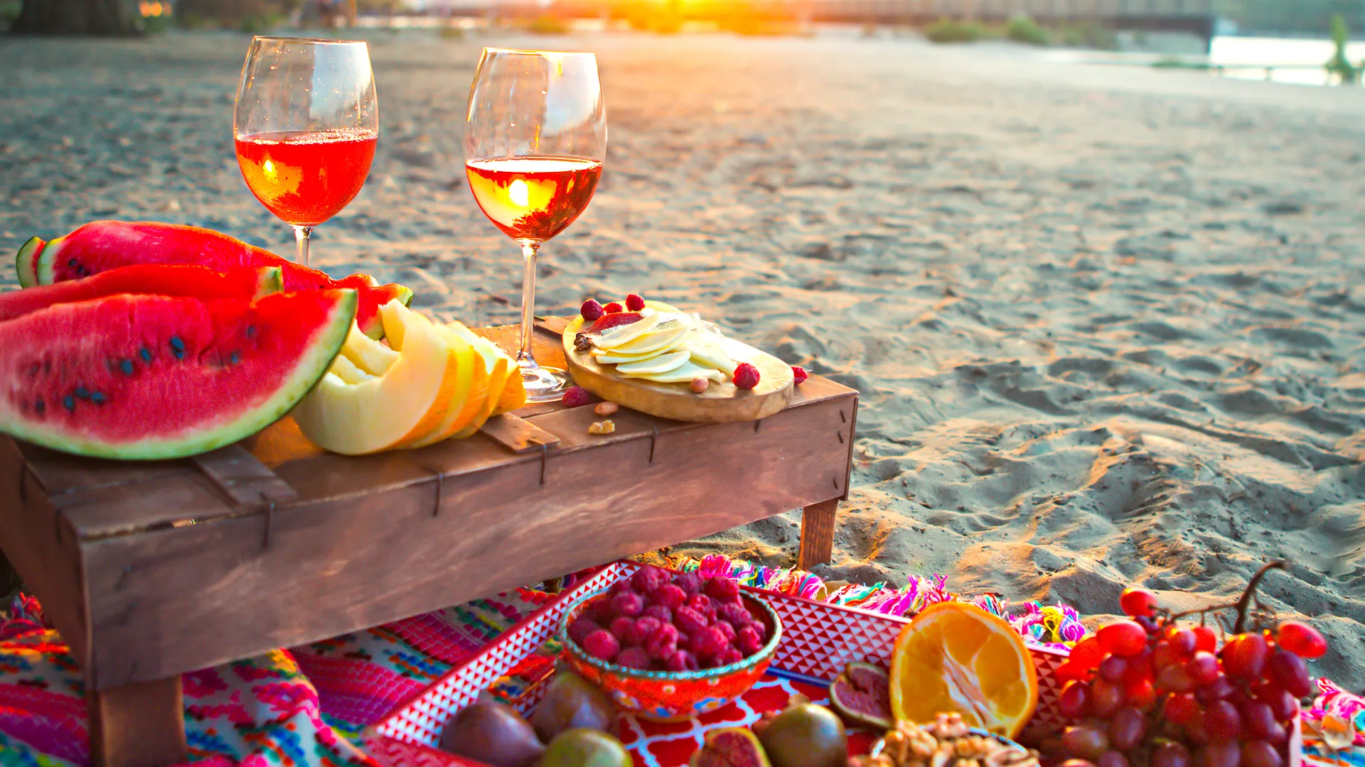 Sunset Picnic on the Beach
