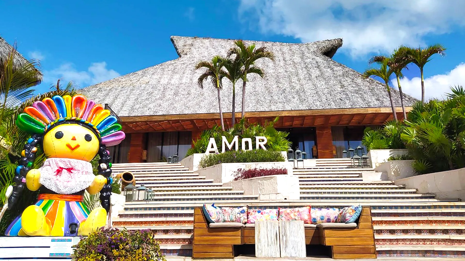 Step into the iconic lobby — an artful tribute to Mayan heritage and warm Mexican hospitality. 