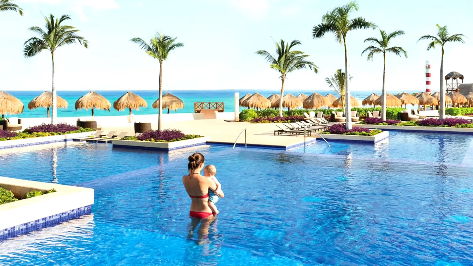 Pools Overview (Infinity, Kids Area, Swim-Up)